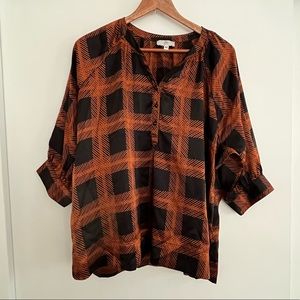 Joie plaid blouse